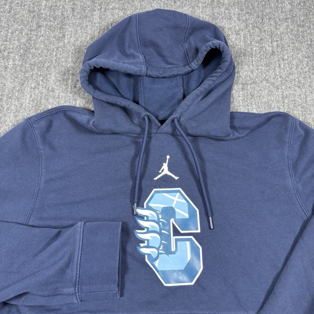Jordan Men's M Navy Blue Pullover Hoodie Jumpman 23 Graphic Sweatshirt